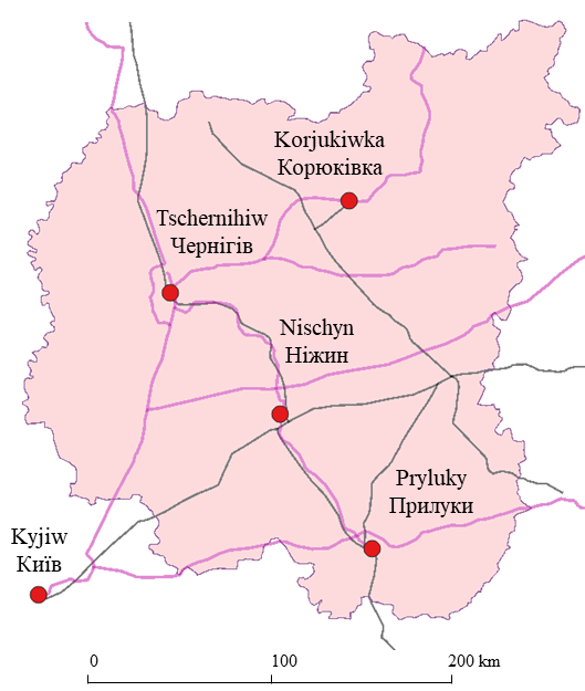 Karte Oblast Tschernihiw2